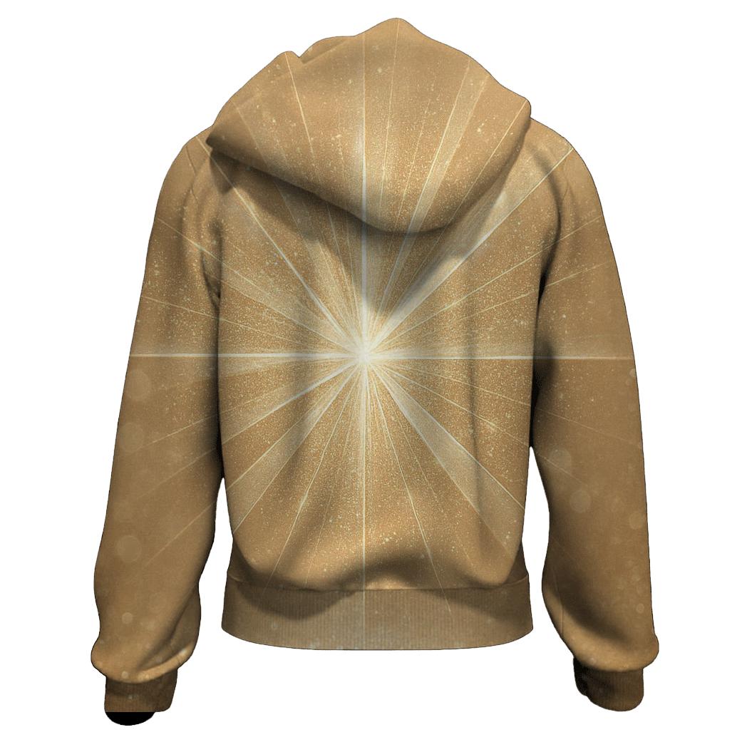 Champagne Prism Gala printed hoodies