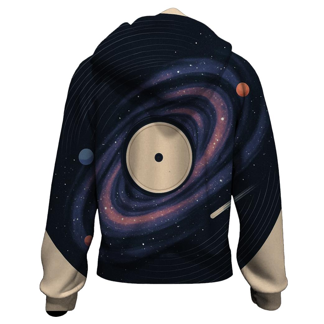 Galactic Vinyl Echoes hoodie styles
