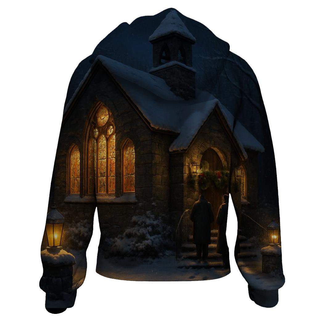 Midnight Mass Snowy Chapel Arrival heavyweight hoodies