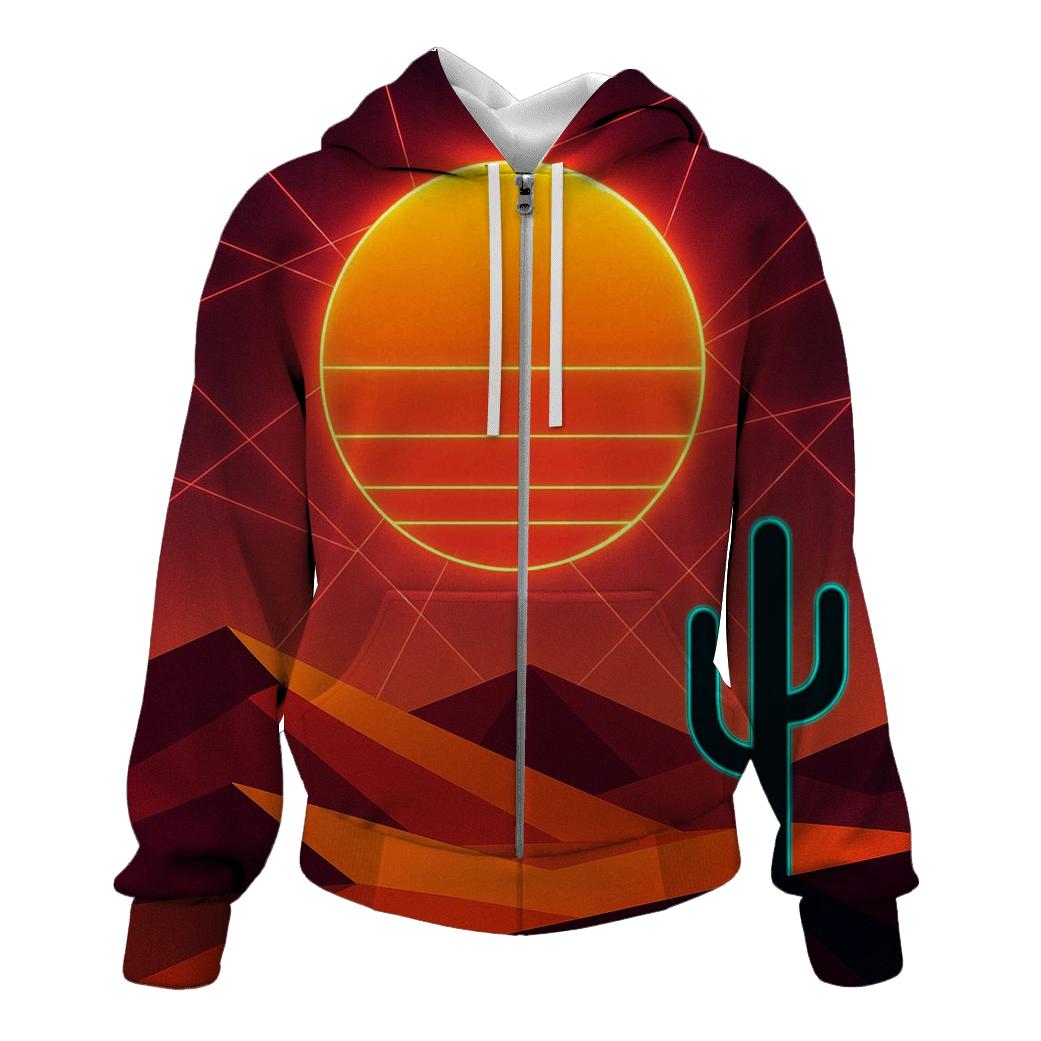 Laser Desert Horizon heavyweight hoodies