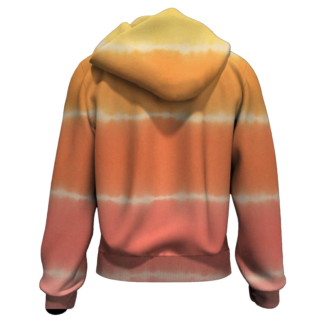 Citrus Horizon Stripe Fade lightweight hoodies