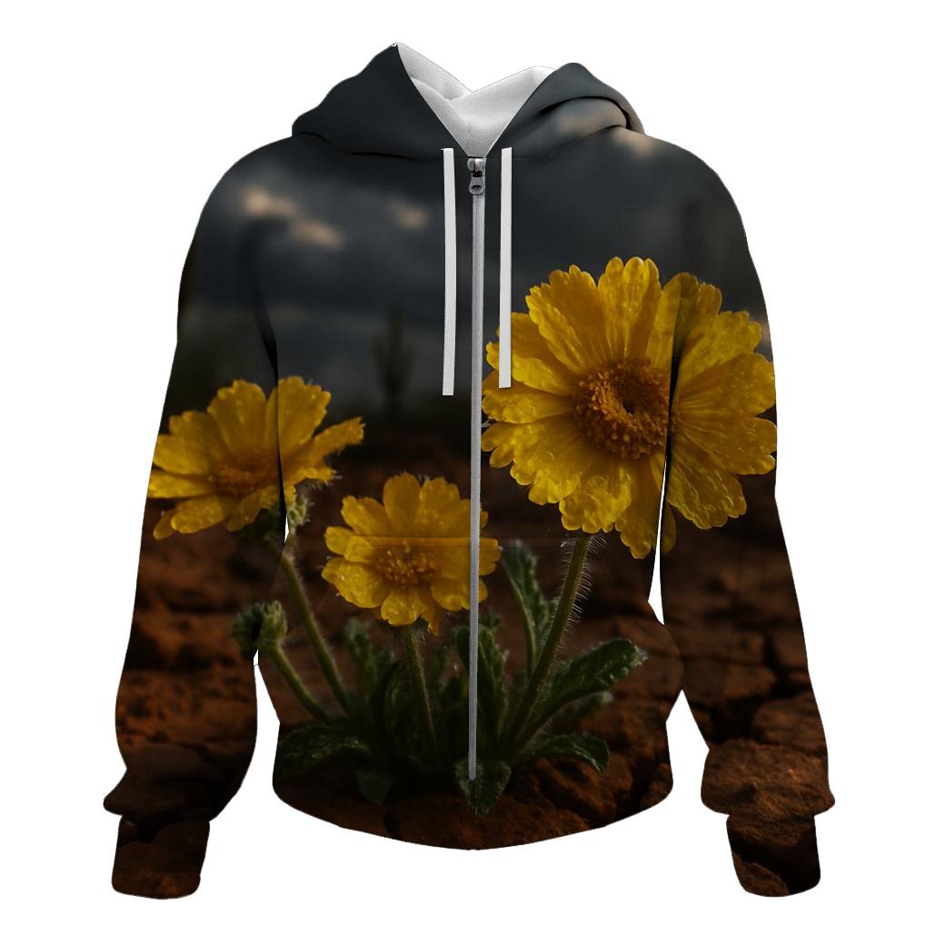 Desert Marigolds After First Monsoon pullover hoodies