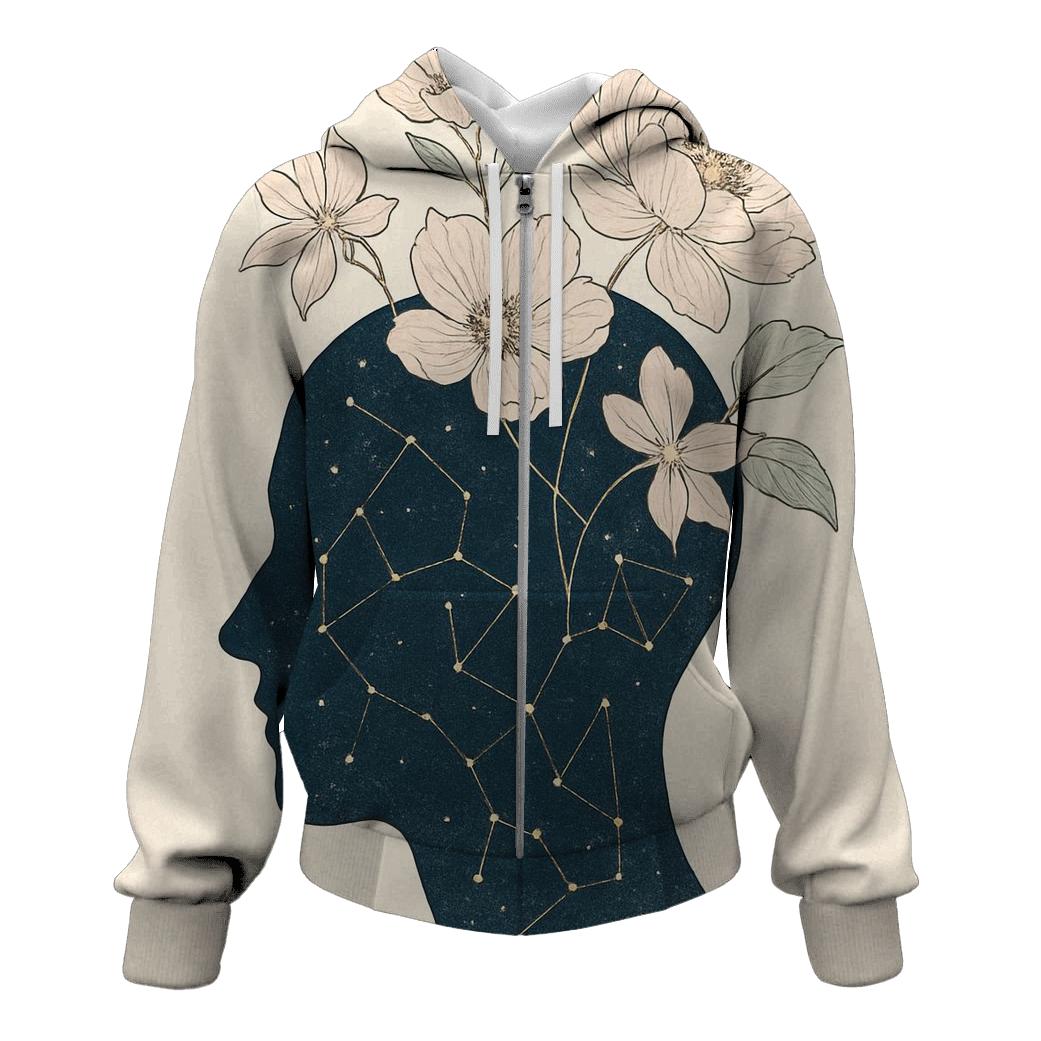 Stargazer Botanical Fusion graphic hoodies