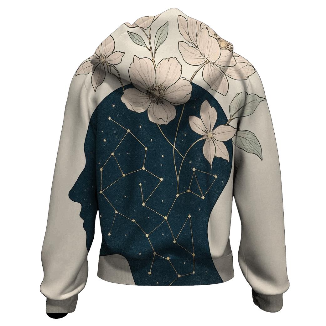 Stargazer Botanical Fusion graphic hoodies