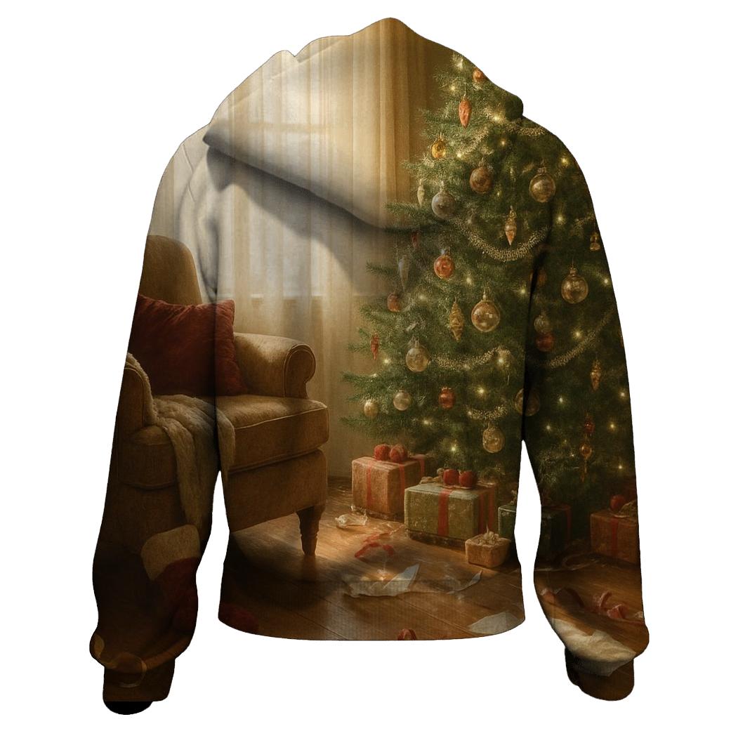 Christmas Morning Sunlight On The Tree lightweight hoodies