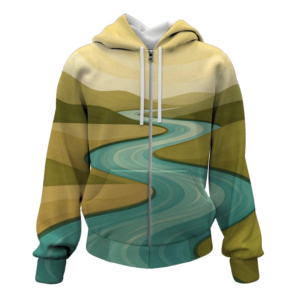 River Of Quiet Joy embroidered hoodies