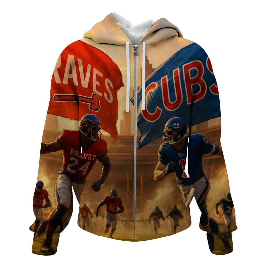 Rival Flags Over Peachtree Gridiron lightweight hoodies