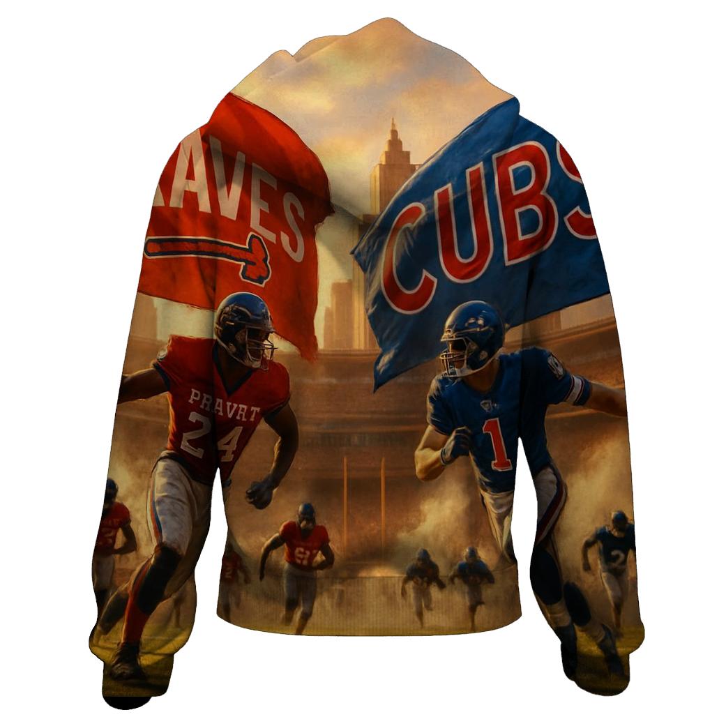 Rival Flags Over Peachtree Gridiron lightweight hoodies