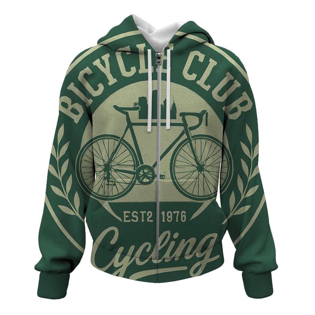 Vintage Bicycle Club Emblem Poster hoodie designs