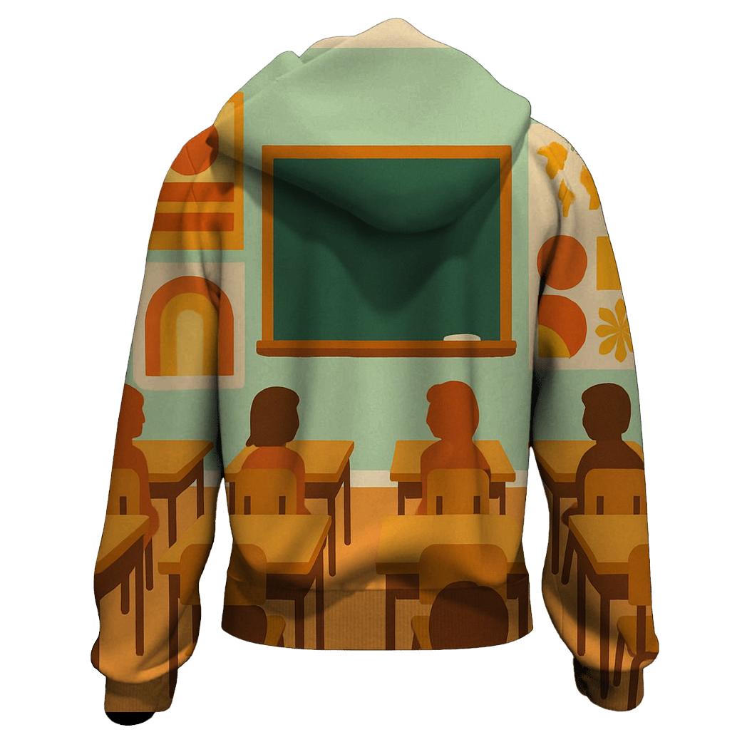Groovy Classroom Patterns hoodies fashion