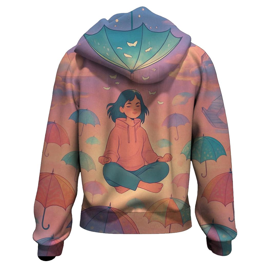 Umbrella Parade In The Sky premium hoodies
