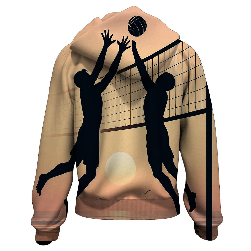 Sunrise Beach Volleyball Silhouettes hoodies fashion