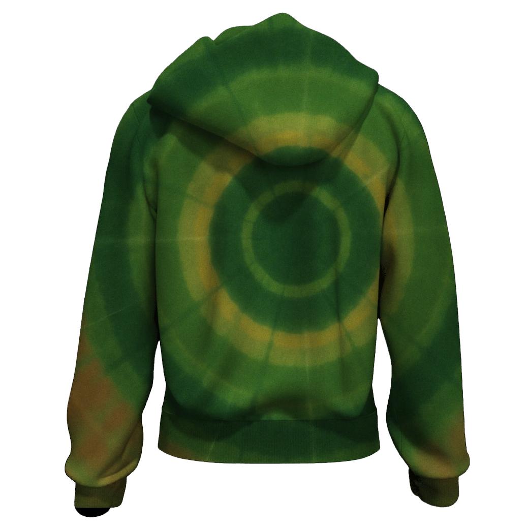 Overdye Forest Echo Rings zip-up hoodies