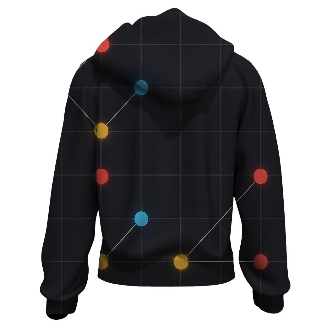 Quantum Constellation Grid heavyweight hoodies