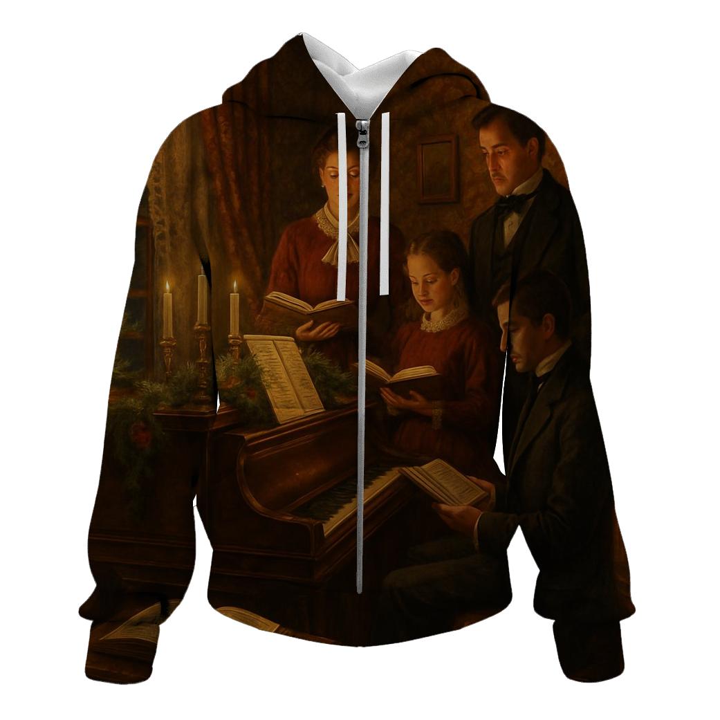 Victorian Parlor Christmas Carols designer hoodies