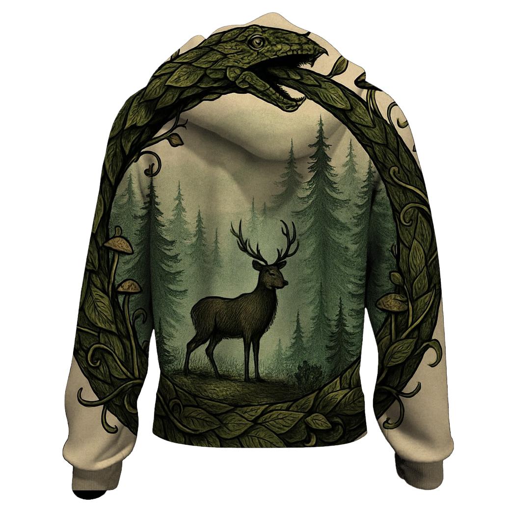 Forest Ring Ouroboros Guardian pullover hoodies
