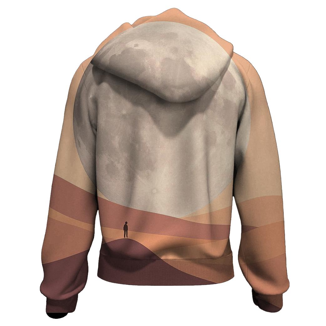 Lunar Mirage Desert graphic hoodies