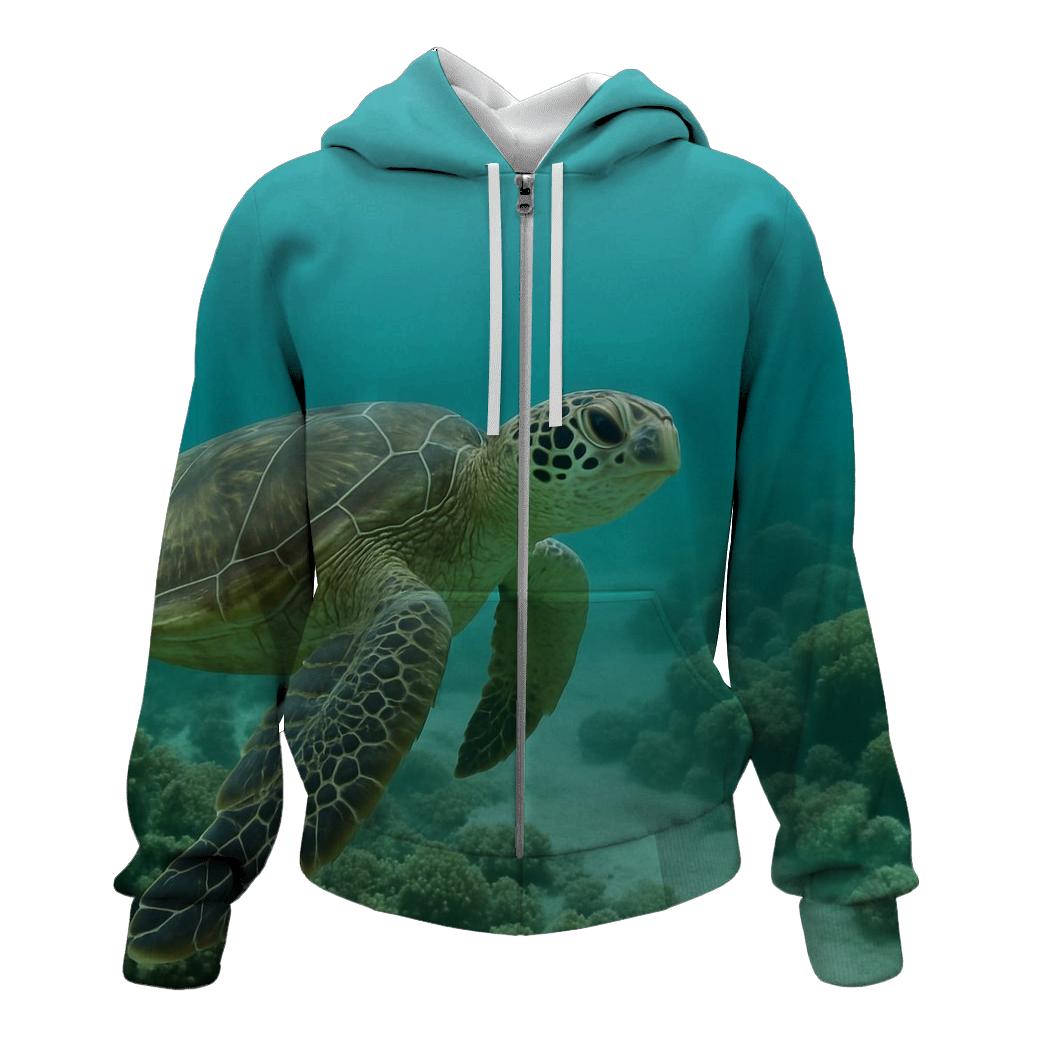 Reef Patrol Green Sea Turtle hoodie trends