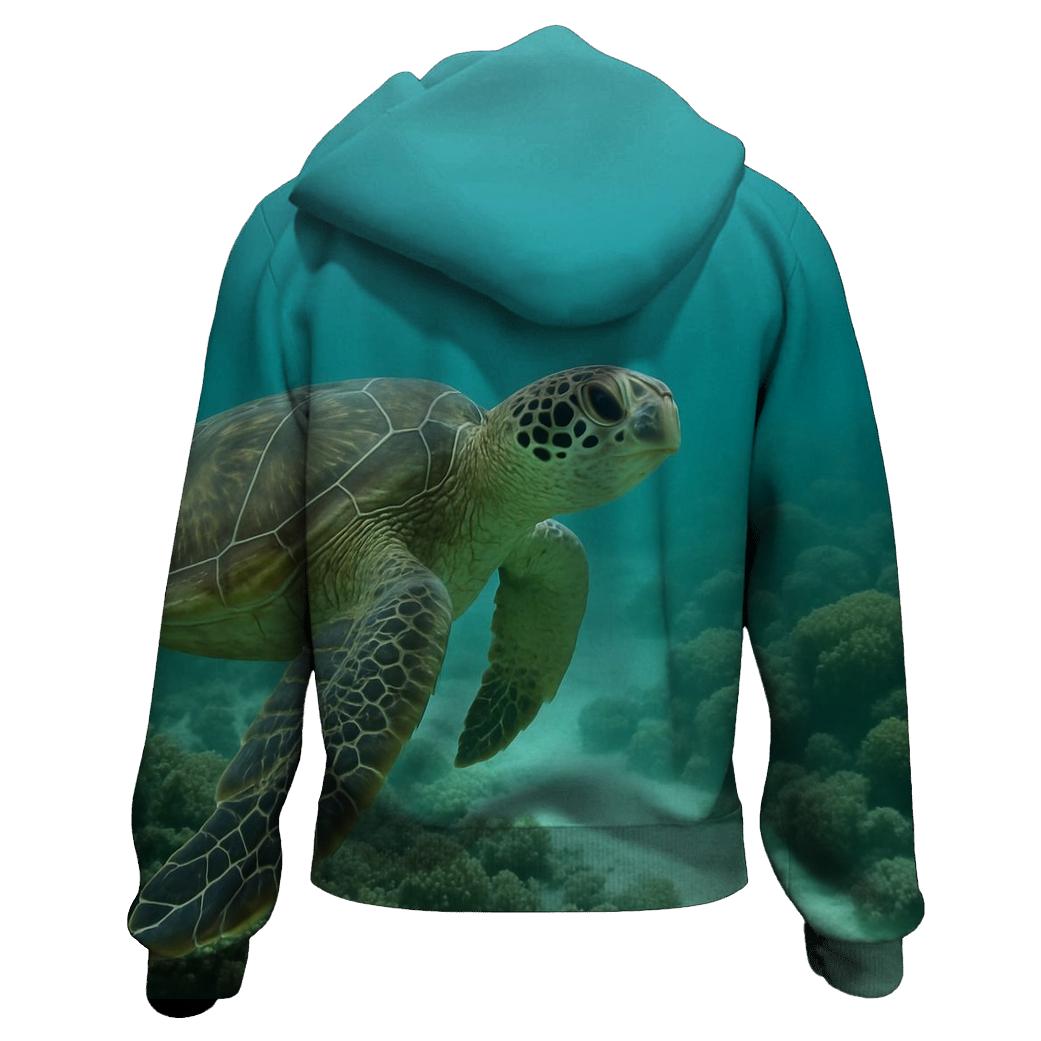 Reef Patrol Green Sea Turtle hoodie trends