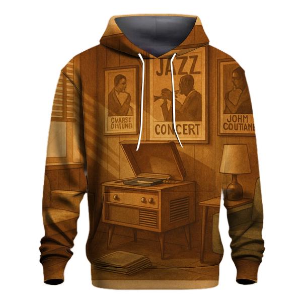 Rustic Vinyl Listening Room Poster pullover hoodies