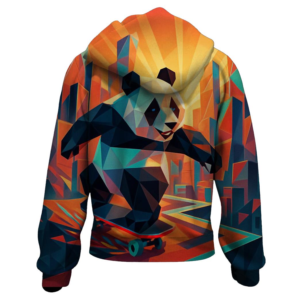 Polygon Panda On The Loose hoodies fashion