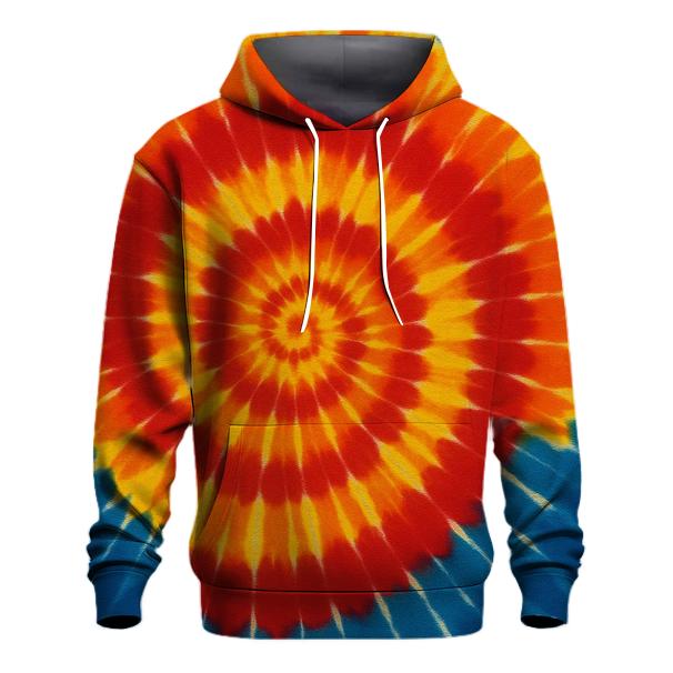Solar Flare Spiral Burst lightweight hoodies
