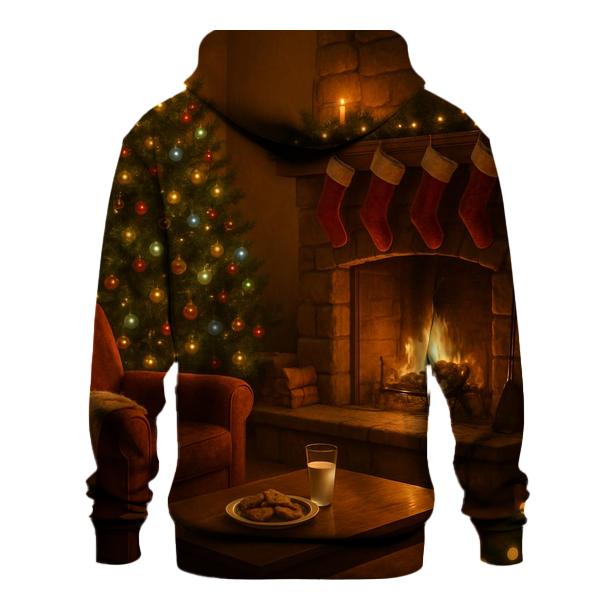 Candlelit Christmas Eve Living Room custom hoodies