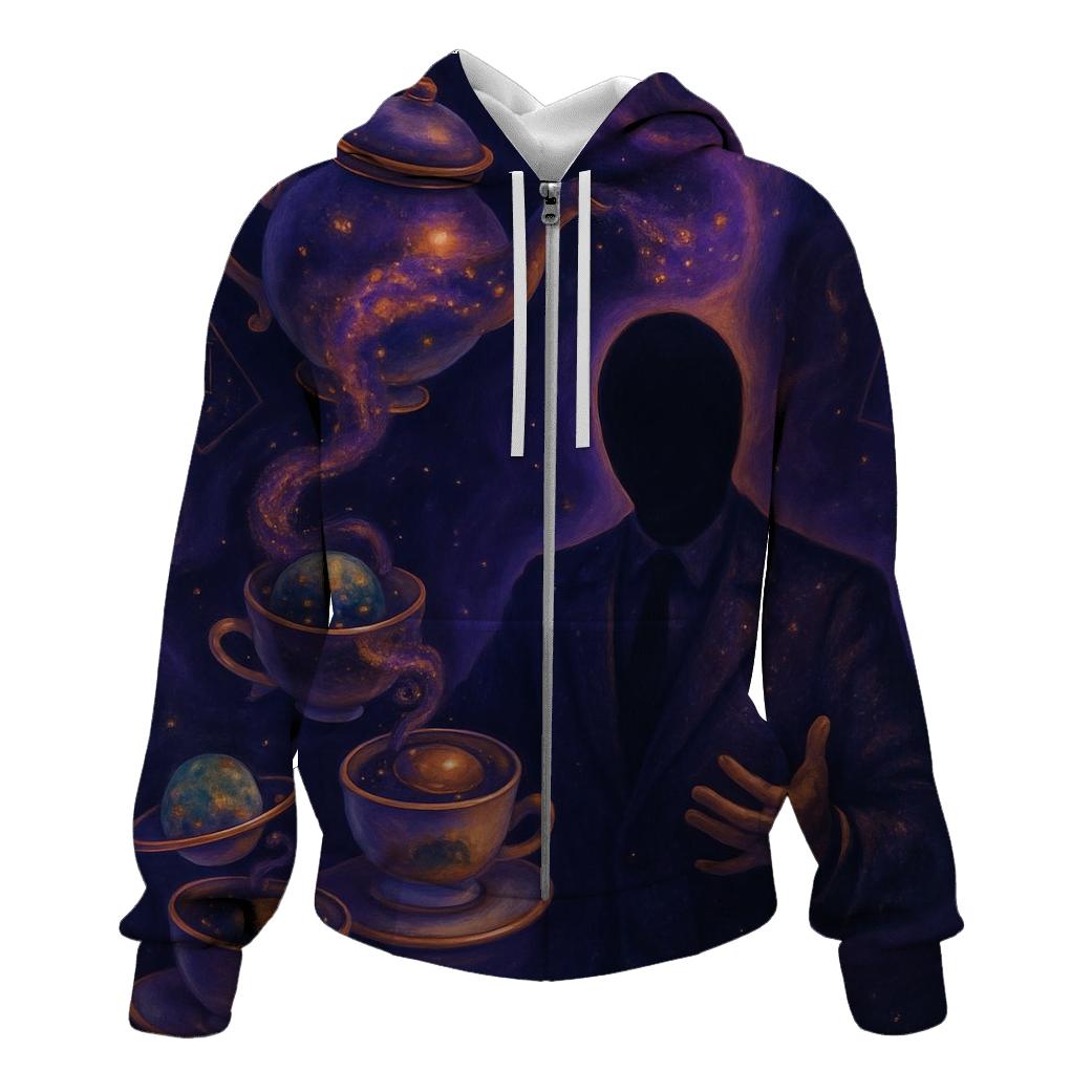 Cosmic Tea Party Roulette lightweight hoodies