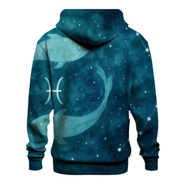 Pisces Ocean Nebula Dreamscape printed hoodies