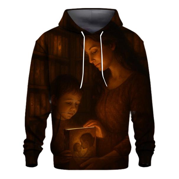 The Quiet Library Of Her Heart zip-up hoodies