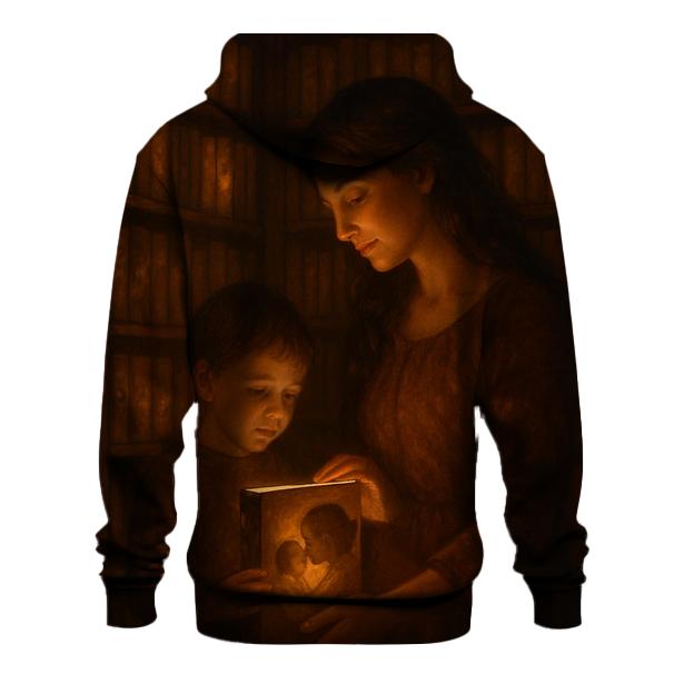The Quiet Library Of Her Heart zip-up hoodies