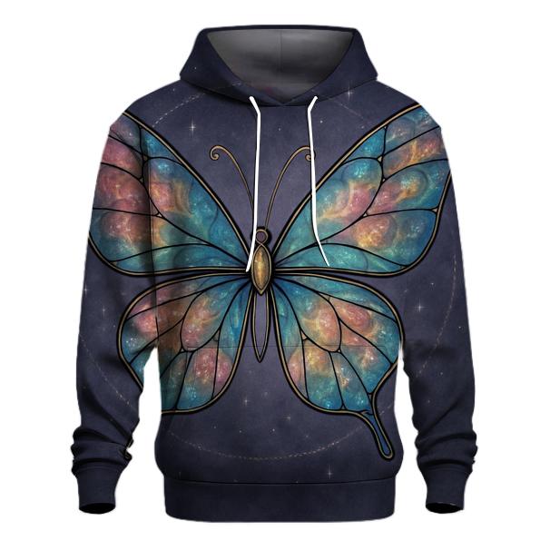 Nebula Glass Butterfly heavyweight hoodies
