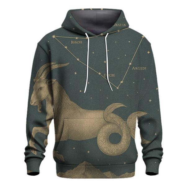 Capricorn Celestial Summit Chart lightweight hoodies
