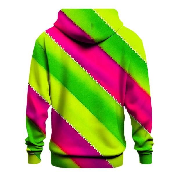 Neon Arashi Diagonal Stream premium hoodies