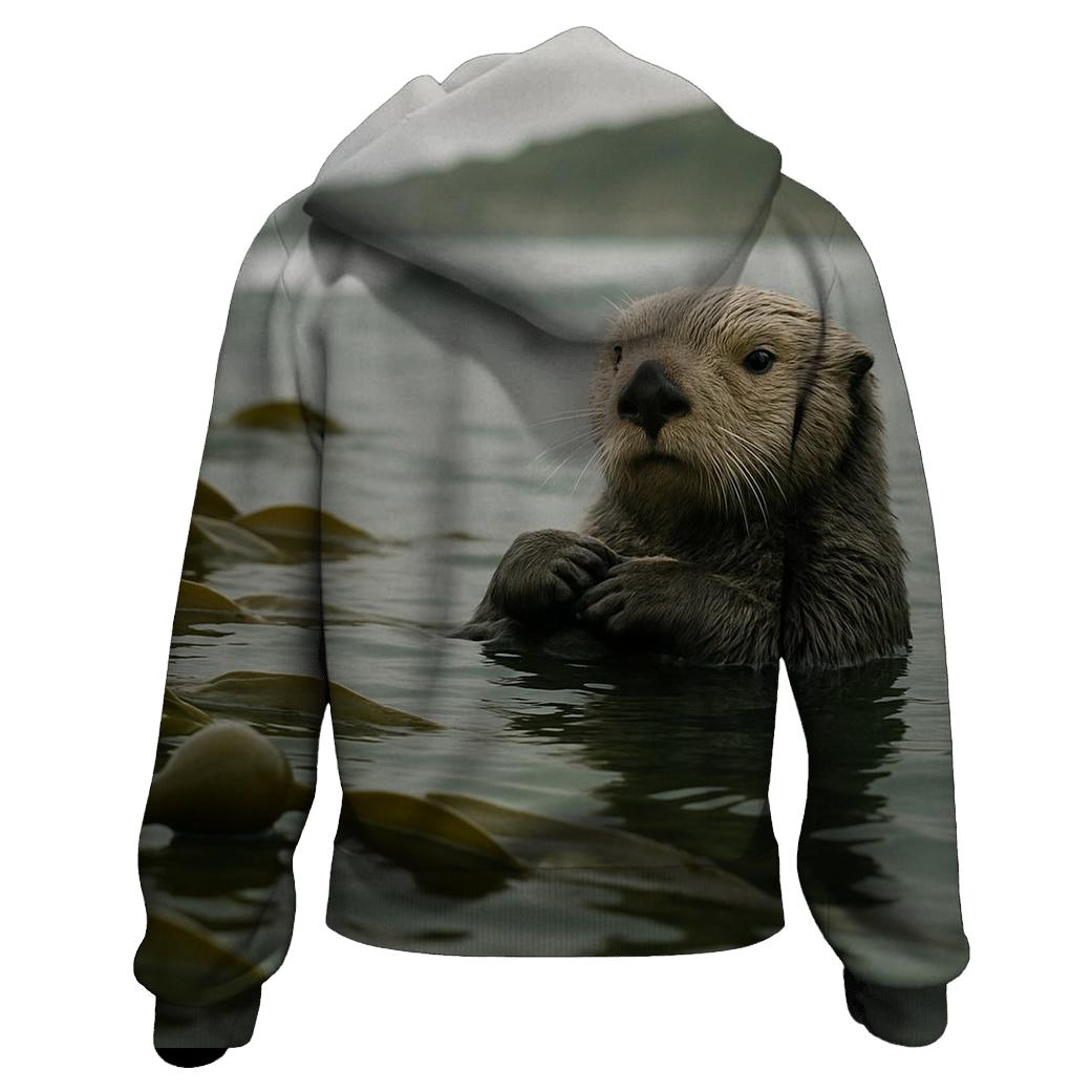 Kelp Forest Sea Otter Rest premium hoodies