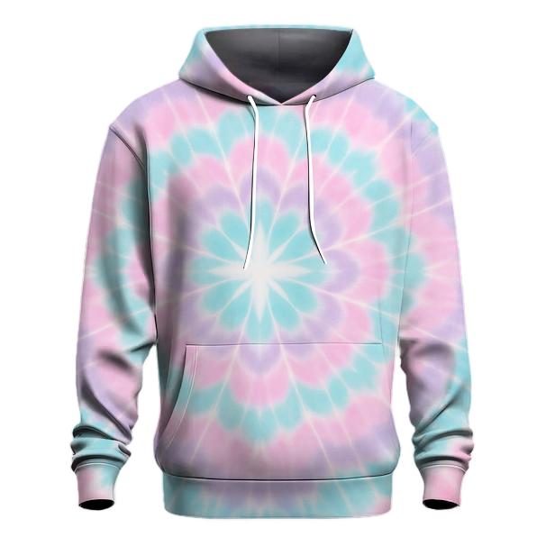 Pastel Mandala Cloudburst embroidered hoodies