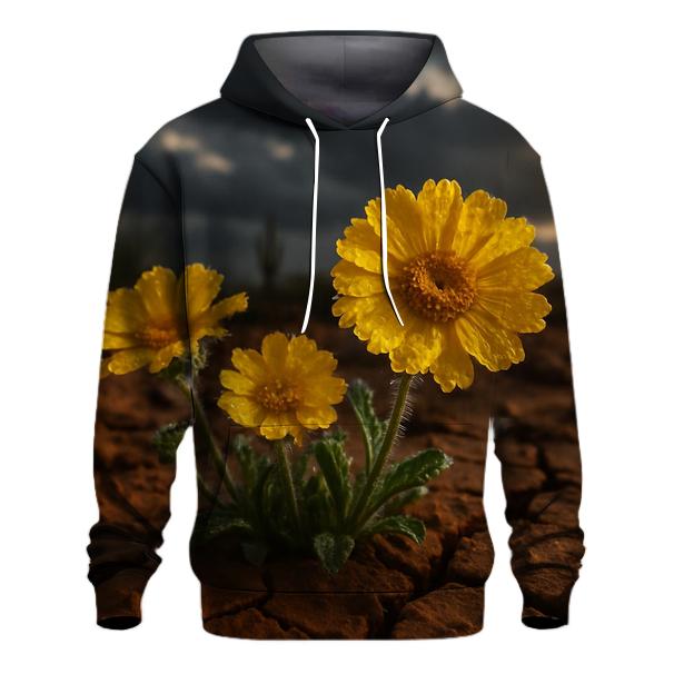 Desert Marigolds After First Monsoon premium hoodies