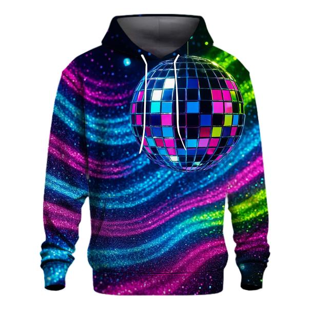 Electric Mirage Disco Wave graphic hoodies