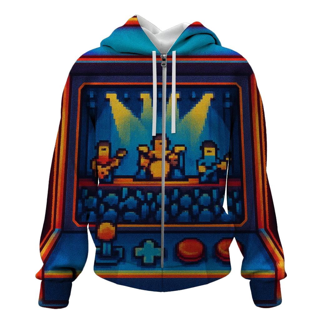Pixel Pop Arcade Stage hoodies fashion