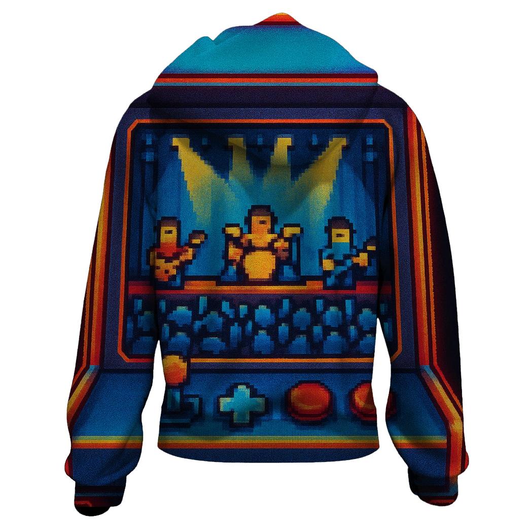 Pixel Pop Arcade Stage hoodies fashion