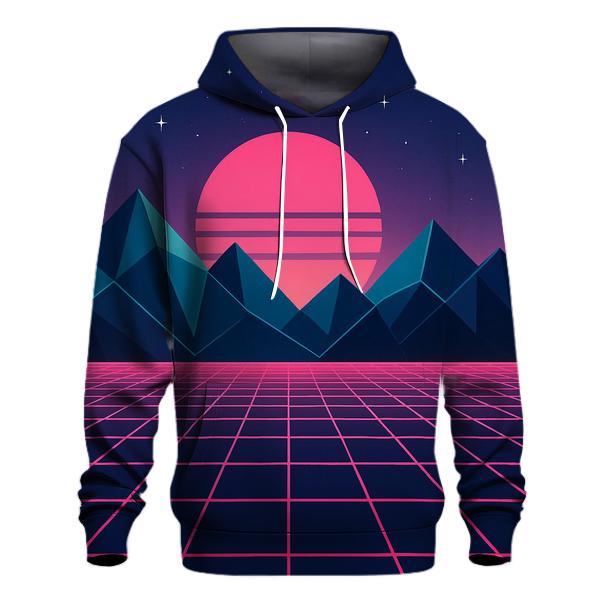 Midnight Grid Mountains hoodie styles