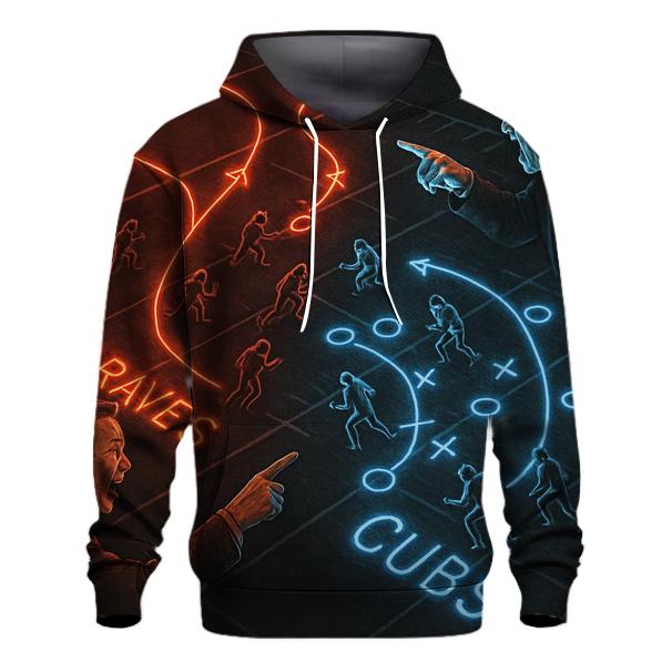 Tactical Chalkboard War Braves Vs Cubs zip-up hoodies