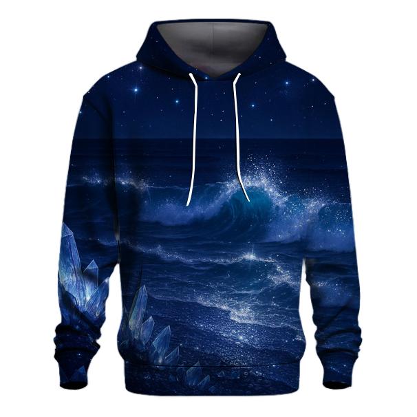 Midnight Crystal Tide lightweight hoodies