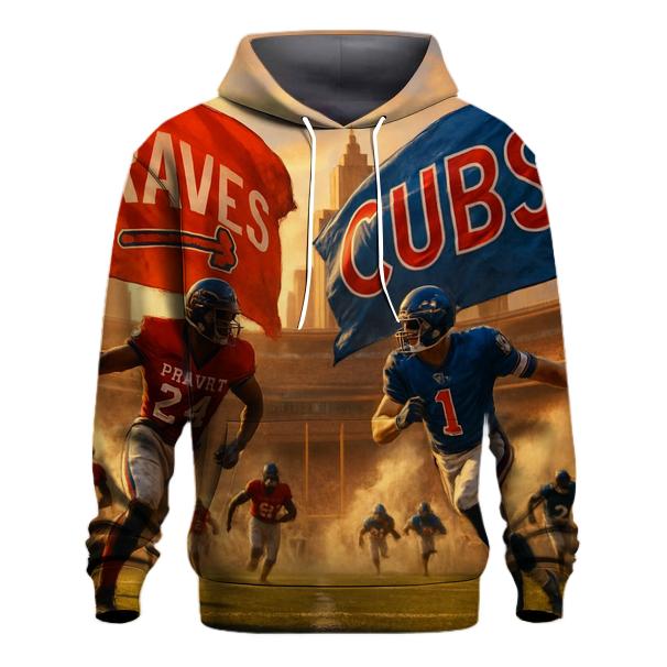 Rival Flags Over Peachtree Gridiron lightweight hoodies