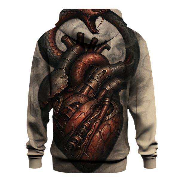 Mechanical Heart Ouroboros zip-up hoodies