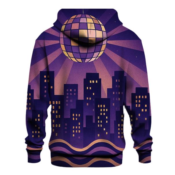 Disco City Skyline embroidered hoodies