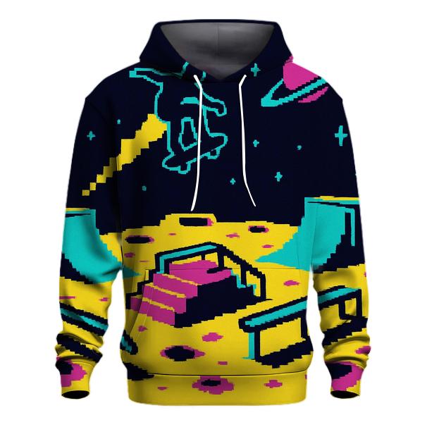 Pixel Astro Skate Park zip-up hoodies