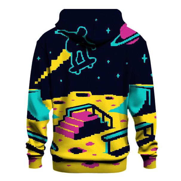Pixel Astro Skate Park zip-up hoodies