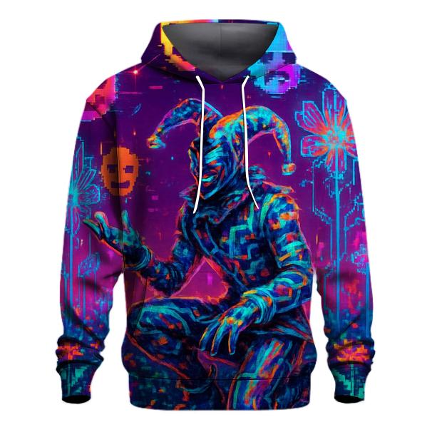Glitch Garden Jester zip-up hoodies