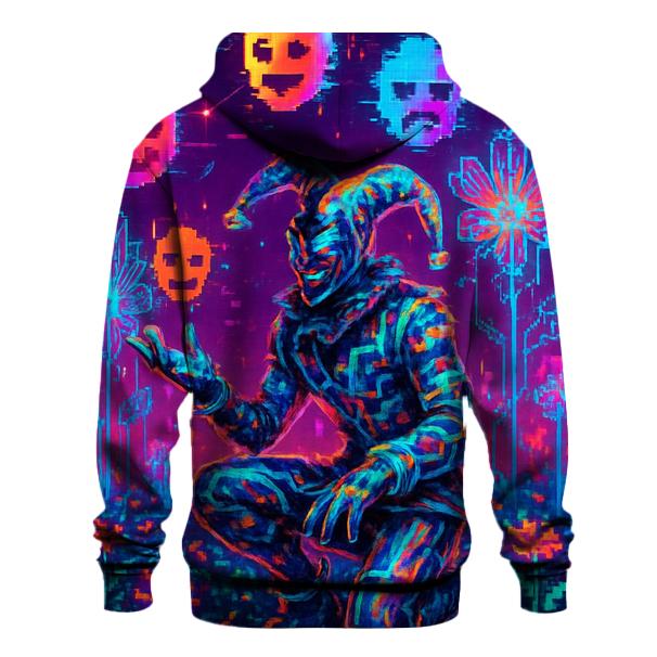 Glitch Garden Jester zip-up hoodies
